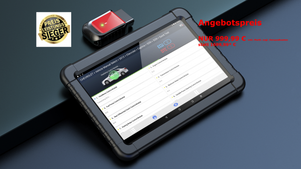 Auto-OBD2-Diagnose Tablet Kfz-Bluetooth-Scan-Codeleser Kfz ABS Airbag Öl EPB DPF Reset