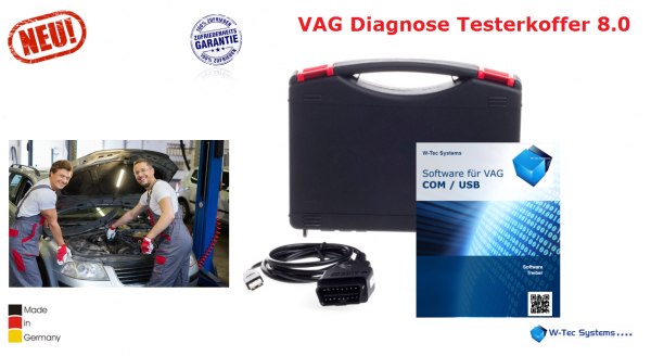 VAG Diagnose Testerset 8.0a - Incl. OBD2 Interface und Voll-Version Software, als Download.